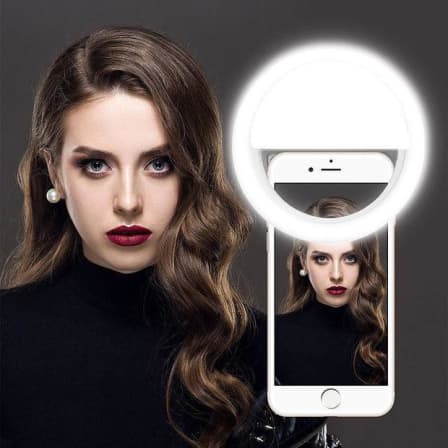 Portable LED Selfie Ring Light - Blue_0