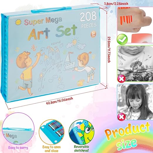 Super Mega Art Set 208 Pieces