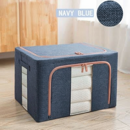 2pcs Clothes folding storage box with Steel Frame Toy organizing box