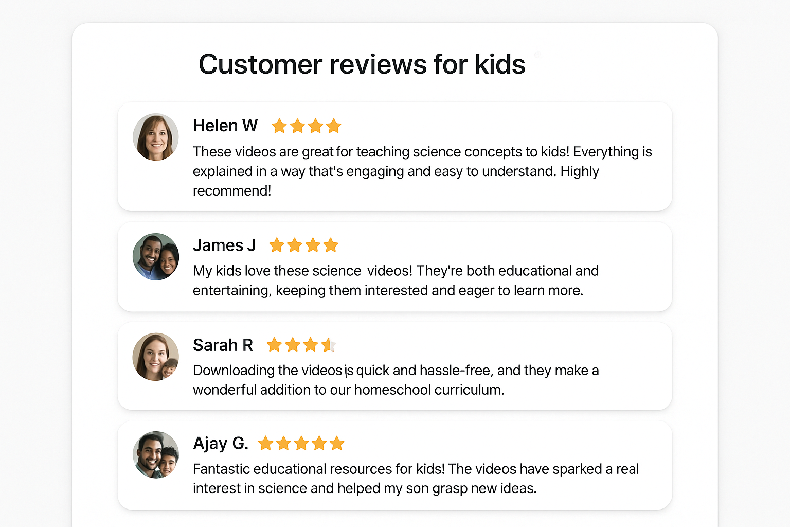 Customer Reviews Preview
